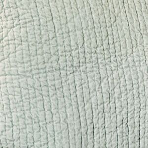 Pottery Barn Pickstitch Handcrafted Cotton King Quilt Loden Green